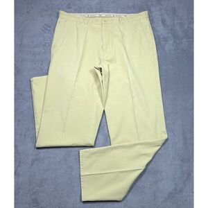 Tommy Bahama Relax Pants Mens 40x34 Pastel Yellow Cotton Twill Straight Leg